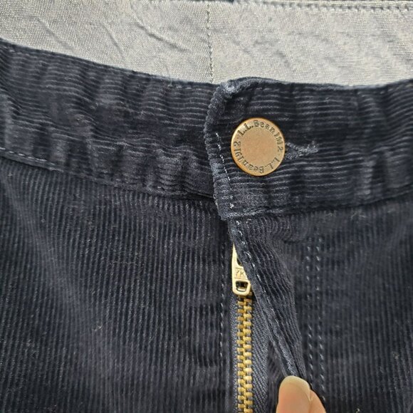 LL Bean Navy Blue Corduroy Pants Favorite Fit Womens 8 MT - Picture 3 of 12